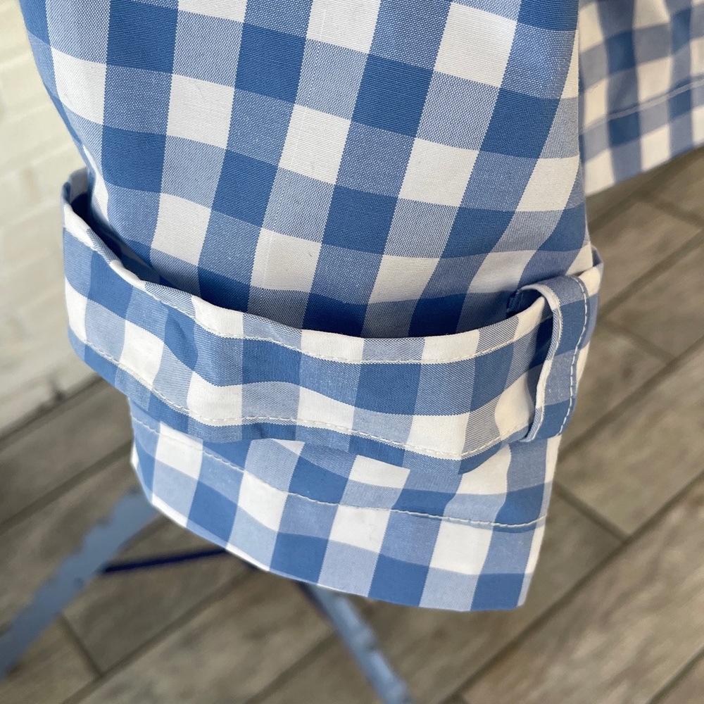 St. John's Bay Blue and White Plaid Blazer - Picture 6 of 16